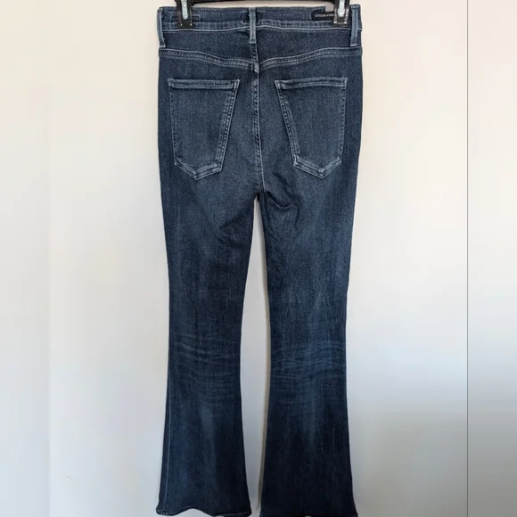 Citizens of Humanity Fleetwood High Rise Flare Jeans Size 27 Dark Wash Denim - Picture 3 of 12